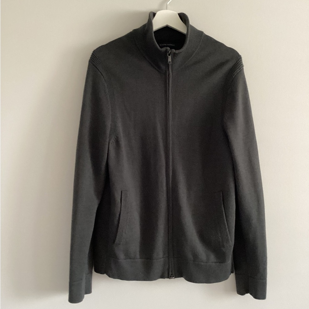 Banana Republic Wool Zip-Up Cardigan, Size M